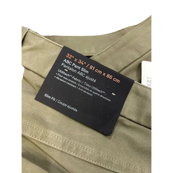Lululemon ABC Slim-Fit 5 Pocket Pant 34"Utilitech Men’s Size 32 X 34 Green NWT - Picture 8 of 11